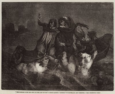 Die Überfahrt über den Styx zur Stadt Dis von Ary Scheffer